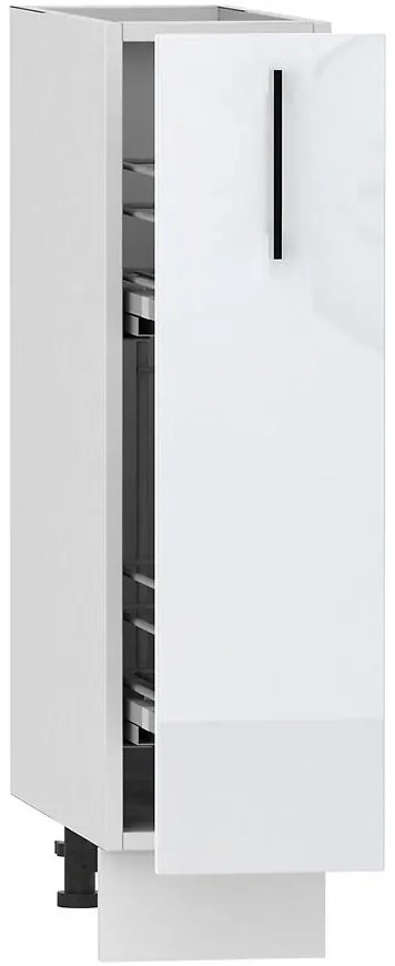 Kuchynská skrinka Oscar D20 Cargo + kôš biely lesk/biela