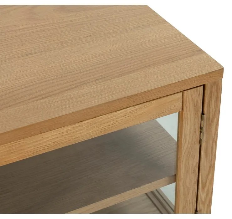 TV stolík v dekore duba v prírodnej farbe 160x50x40 cm Ceci – MOME