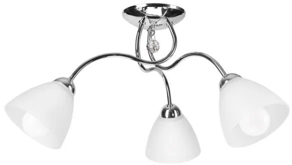 Prisadený luster MIRANDA 3xE27/60W/230V lesklý chróm