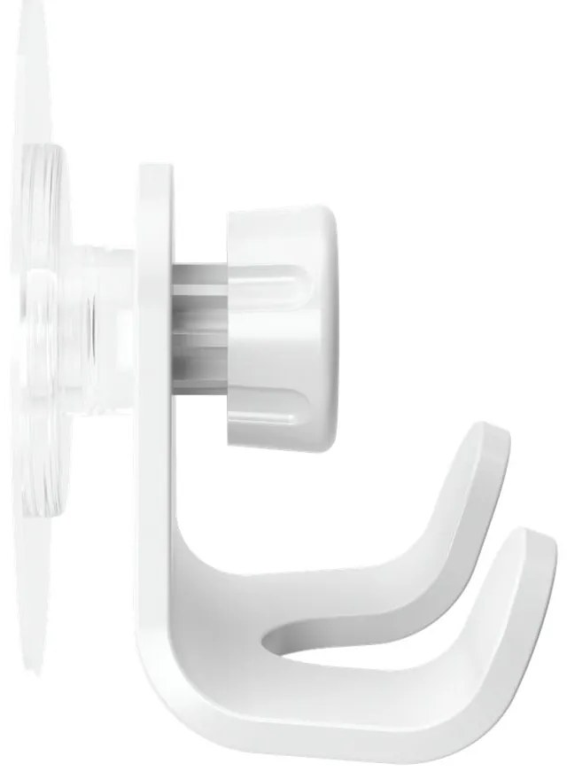 Biely samodržiaci háčik z recyklovaného plastu Flex Adhesive – Umbra