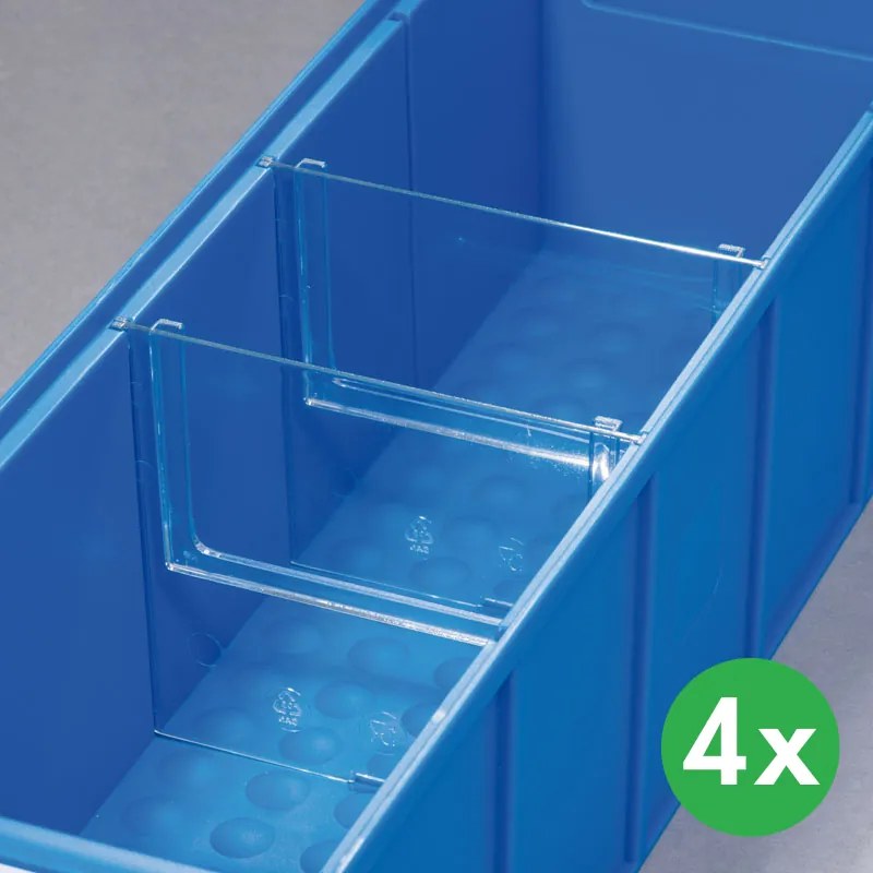 Allit Deliče pre plastové boxy ShelfBox, 85 mm, 4 ks