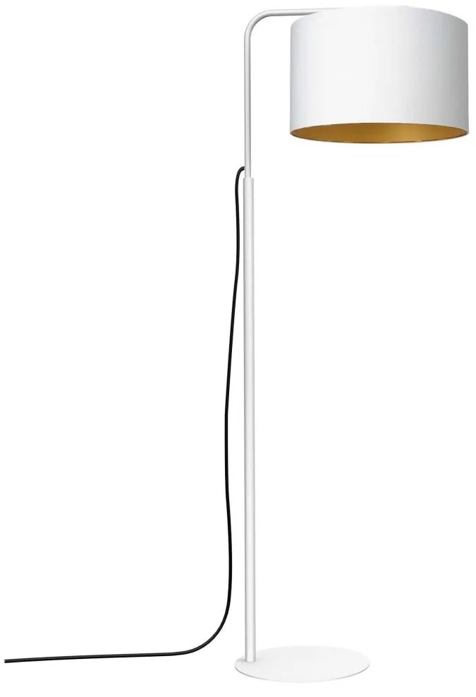 Stojacia lampa ARDEN 1xE27/60W/230V biela/zlatá