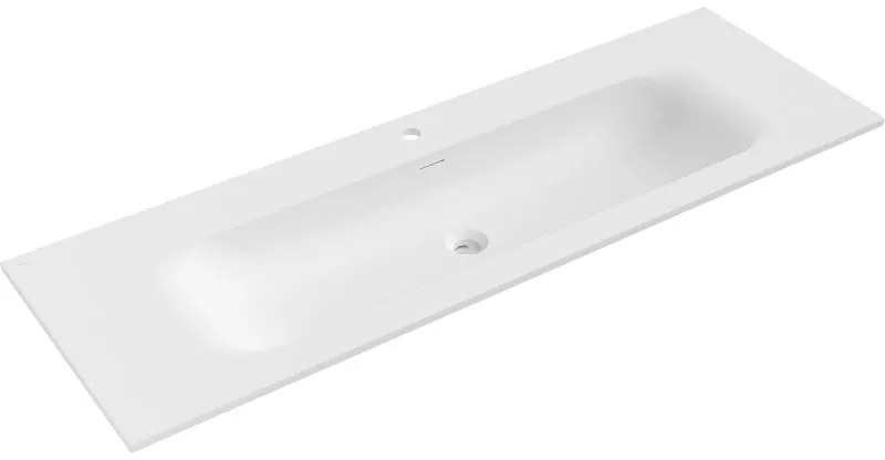 Mexen Vela, umývadlo na zapustenie 141 x 46,5 cm, biela matná, 25231401