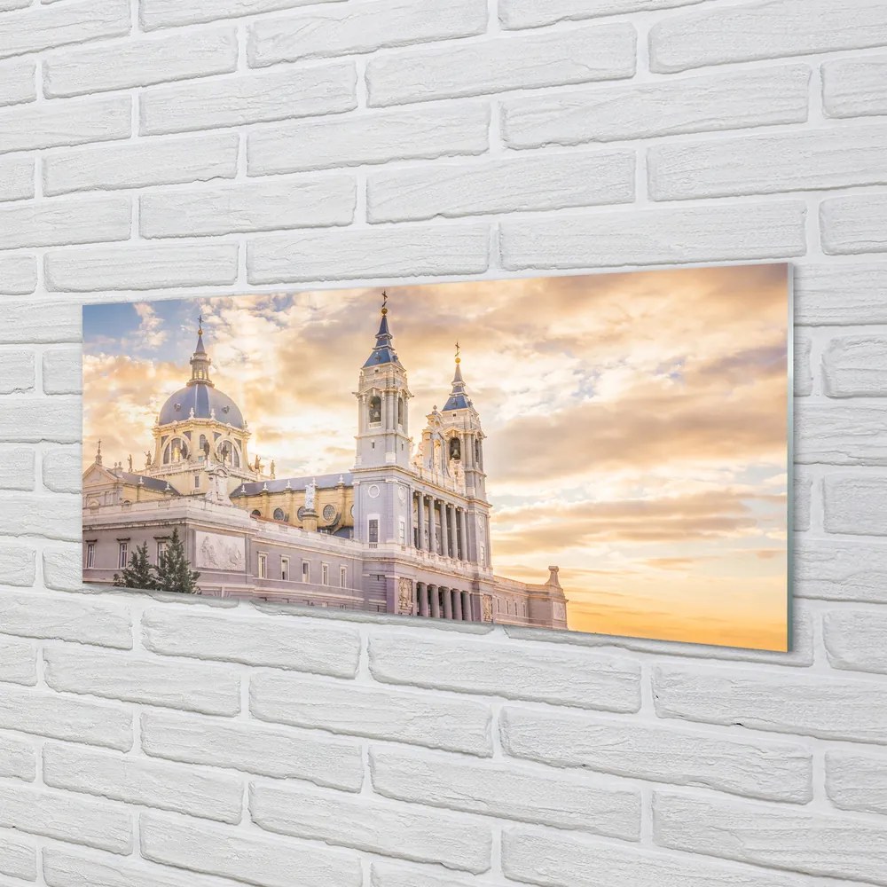 Obraz na akrylátovom skle Španielsko cathedral pri západe slnka 120x60 cm