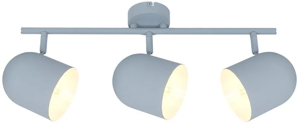 Candellux Šedé stropné svietidlo Azuro pre žiarovku 3x E27 93-63229