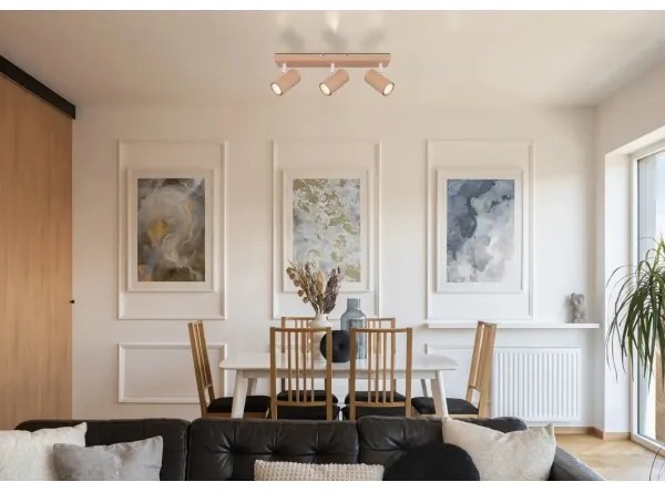 Globo 57911-3P - Bodové svietidlo ROBBY 3xGU10/25W/230V oranžová