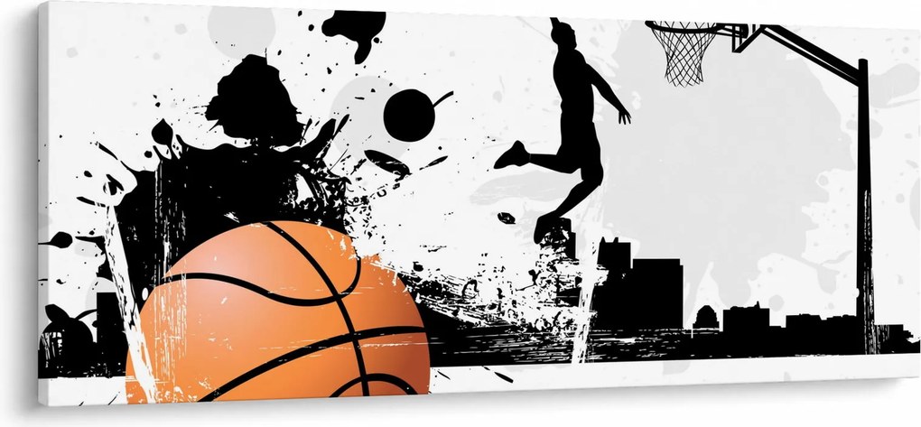 Obraz - Hráč basketbalu (120x50 cm)
