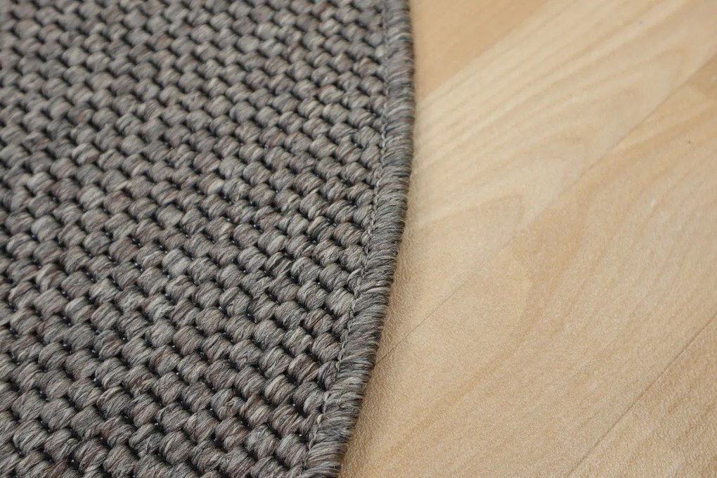 Kusový koberec Nature hnedý okrúhly, 67x67 (priemer) kruh, hnedá, chodba / predsieň, Vopi