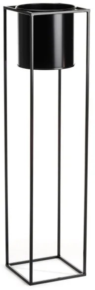 Stojan na kvety RING 100x23 cm čierna