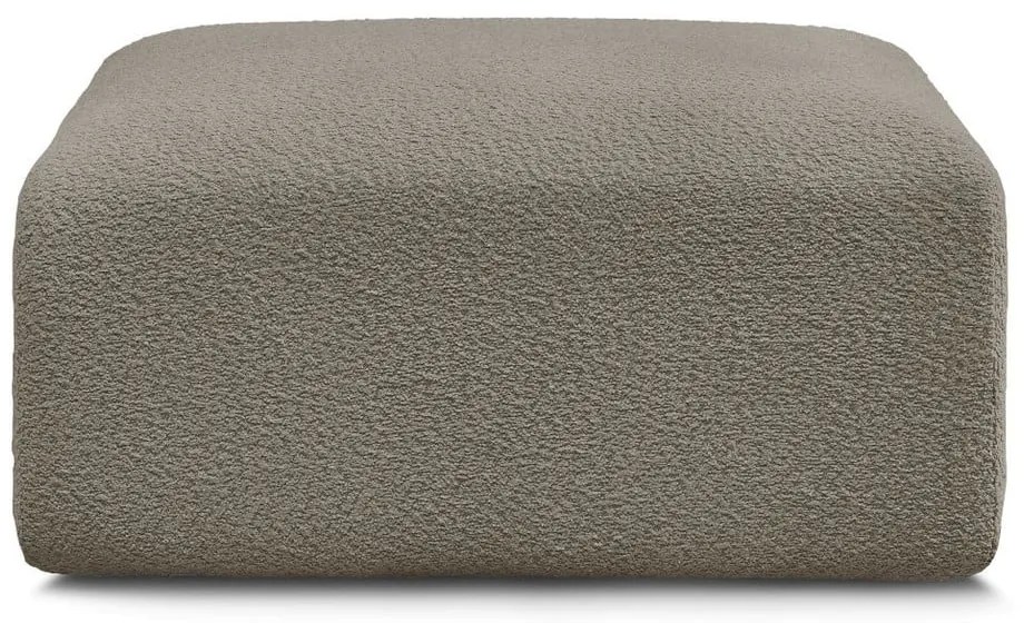 Sivohnedá podnožka z textílie bouclé Tina – Bobochic Paris