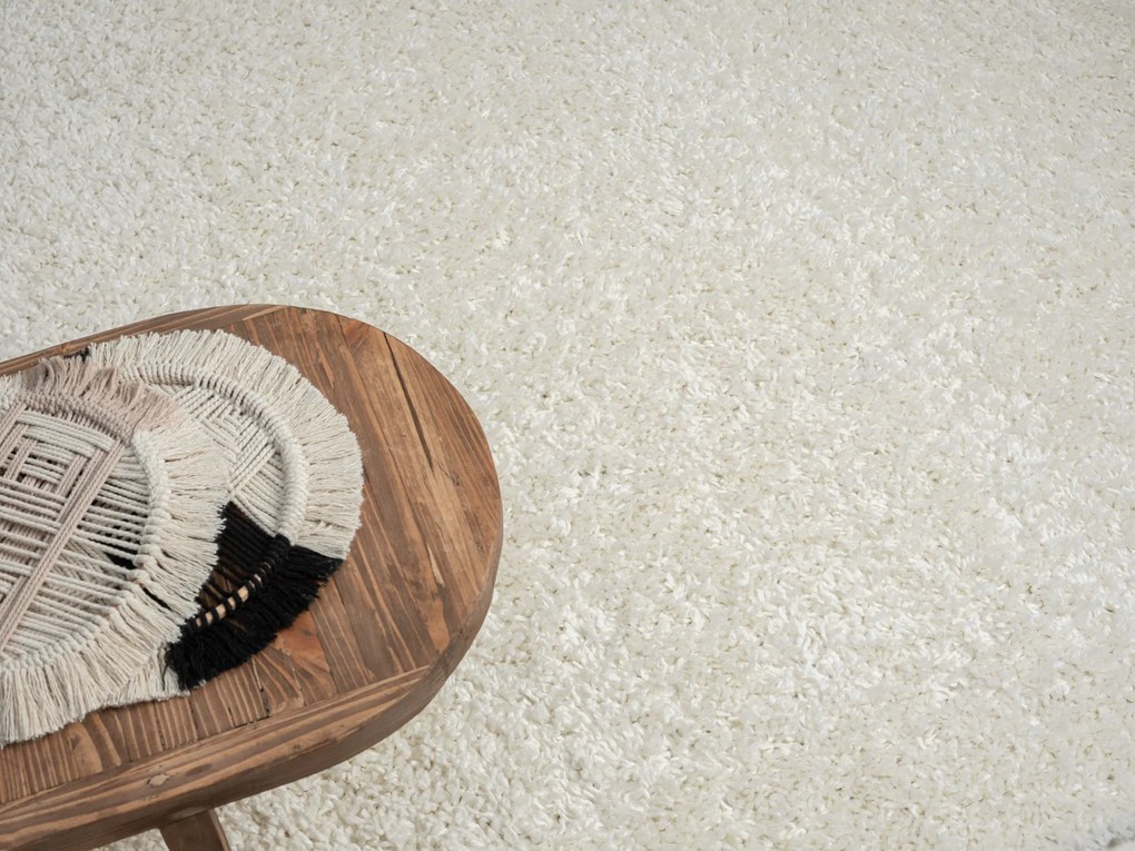 Kusový koberec My Shaggy creme, 60x90, biela, chodba / predsieň, My Flair