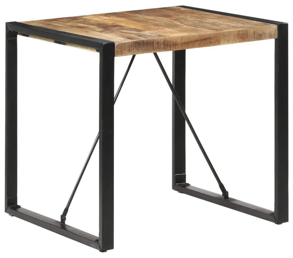 Jedálenský stôl 80x80x75 cm, surové mangové drevo