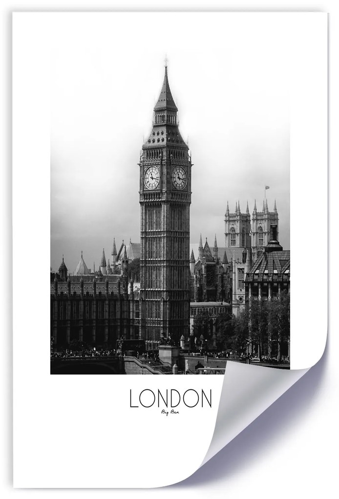 Gario Plagát Legendárny Big Ben Farba rámu: Bez rámu, Rozmery: 40 x 60 cm