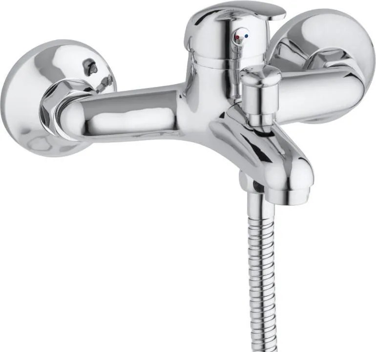 Vaňová batéria TOMÁŠ so sprchou - chrómová