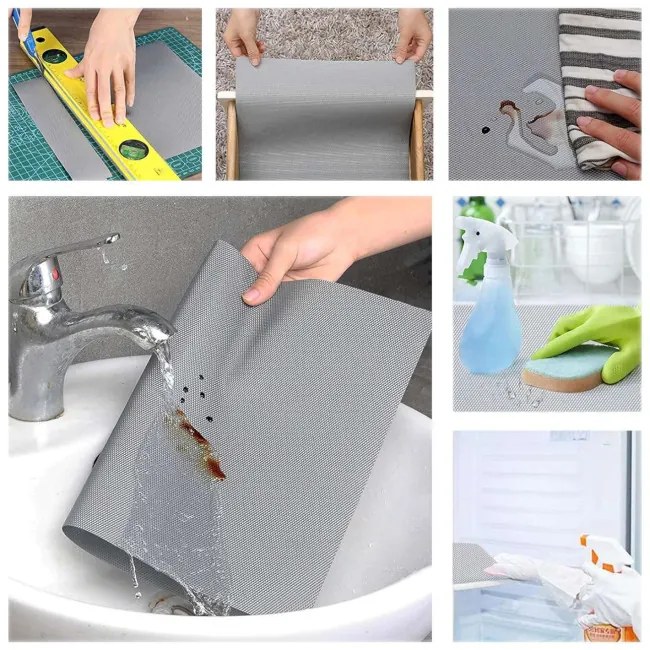 Protišmyková podložka BALVE sivá 48x500 cm