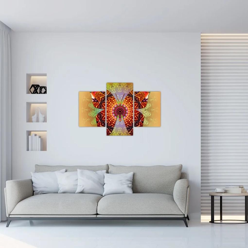 Obraz - Etno motýľ (90x60 cm)