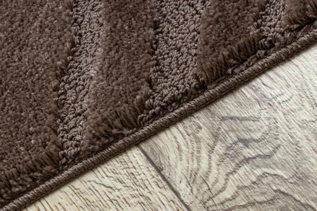 Kúpeľňový koberček SUPREME WAVES vlny, hnedý