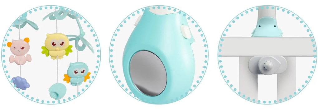 Ricokids Detský kolotoč s projektorom RK-813 modrý