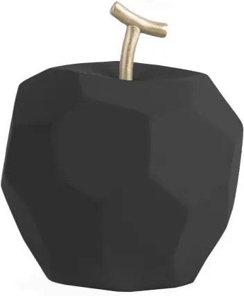 Matne čierna betónová soška PT LIVING Origami Apple
