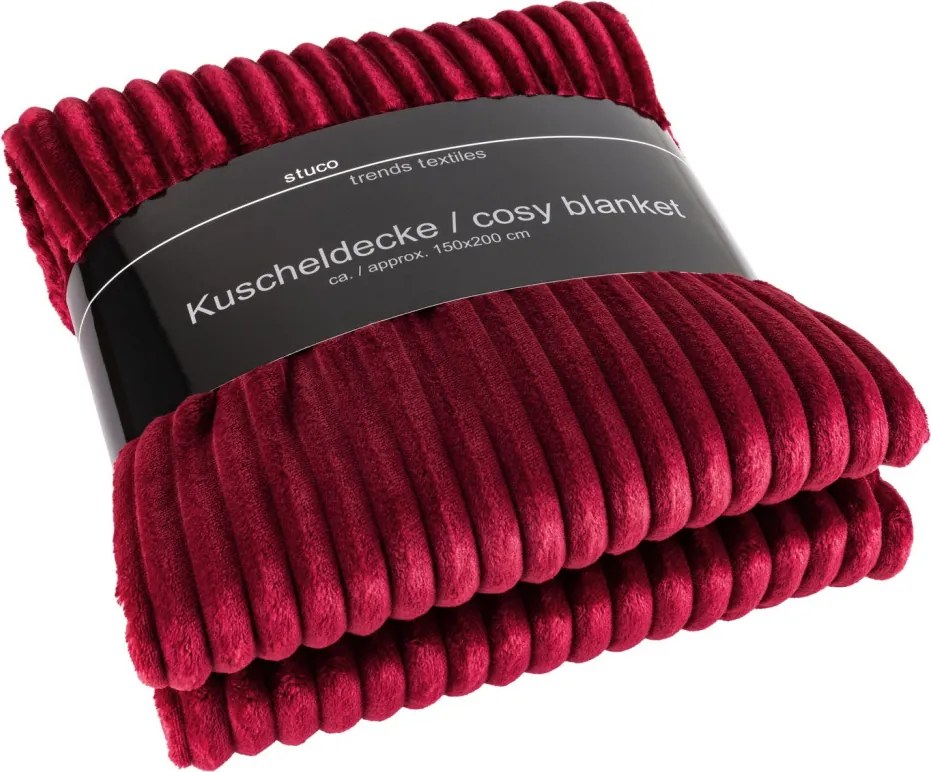 Deka Prag 150x200 cm, červená