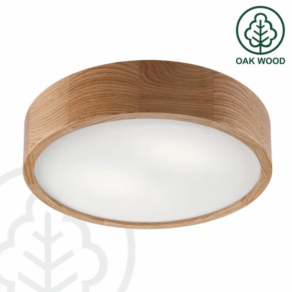 Brilagi - LED stropné svietidlo CARVALHO 2xE27/15W/230V dub, priemer 37,5 cm