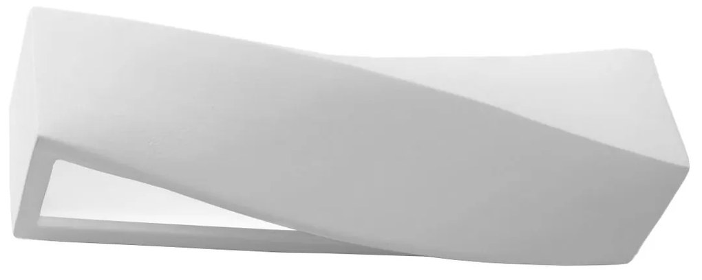 Nástenné svietidlo Sigma, 1x biele keramické tienidlo