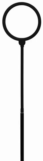 LED Stmievateľná stojacia lampa 2v1 LED/10W/230V 3000-4500-6500K čierna