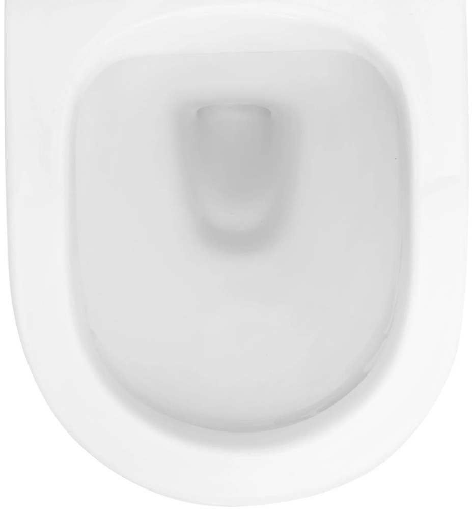Rea Carlo, závesná WC misa 49x37 Rimless s pomaly-padajúcim sedátkom, biela, REA-C2760