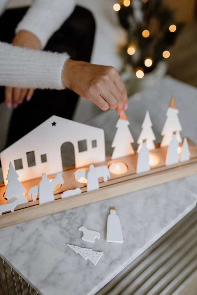 räder Vianočný svietnik Large Nativity 45 cm