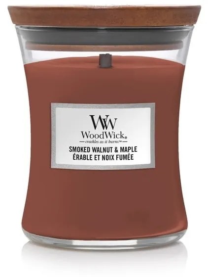 WoodWick Vonná sviečka WoodWick – Smoked Walnut & Maple 275 g