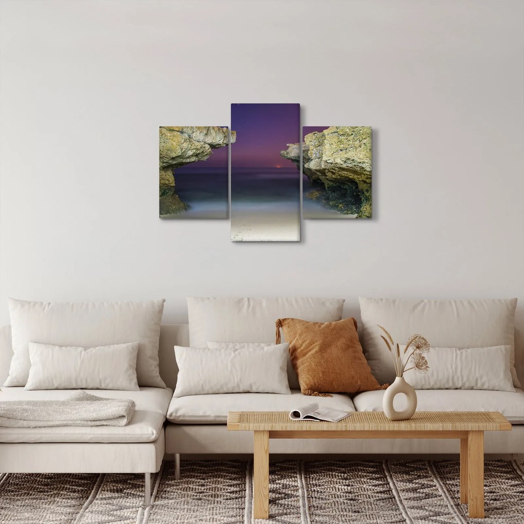 Obraz - morský útes (90x60 cm)