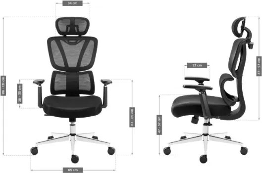 Kancelárska stolička Expert 4.6 Black