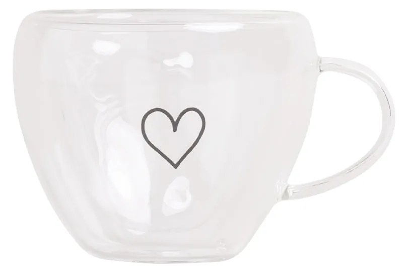 Eulenschnitt Sklenený hrnček na espresso Heart 50 ml