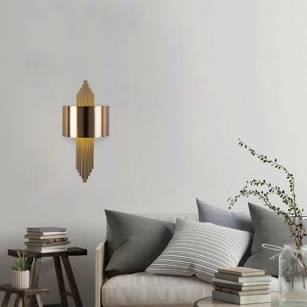Nástenné svietidlo v zlatej farbe – Opviq lights