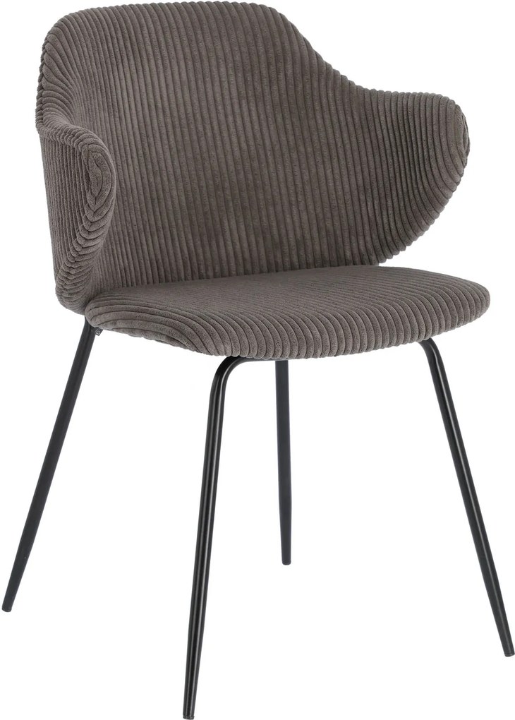 LA FORMA Šedá stolička Suanne 79 × 55 × 54 cm