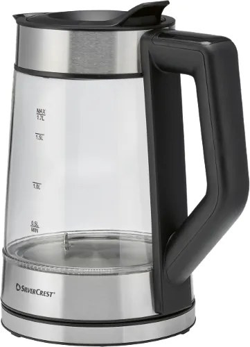 Silvercrest®  Sklenená rýchlovarná kanvica s digitálnym displejom Premium  (100395446)