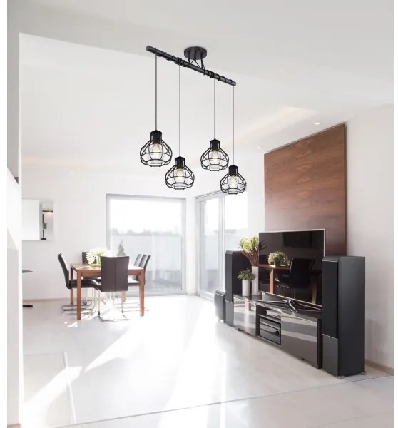 Globo 15388-4D - Luster na lanku CLASTRA 4xE27/60W/230V