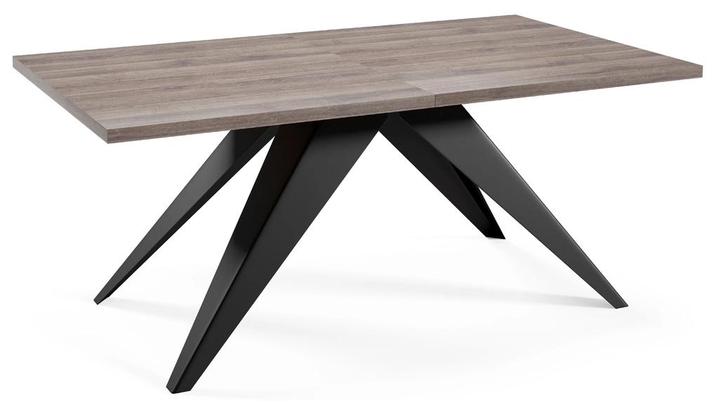 Rozkladací jedálenský stôl MASON antracitový hnedý dub Rozmer stola: rozmer 140cm