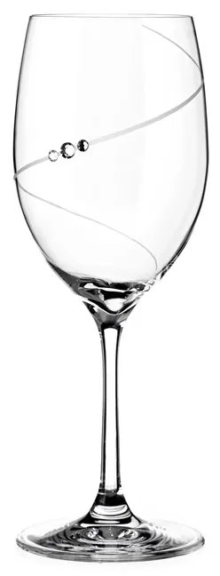 Diamante poháre na biele víno Silhouette City s kamienkami Swarovski 240 ml 6KS