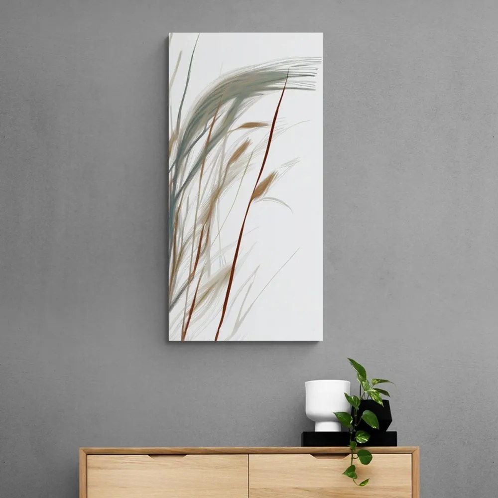 Obraz steblá trávy s nádychom minimalizmu Varianta: 60x120