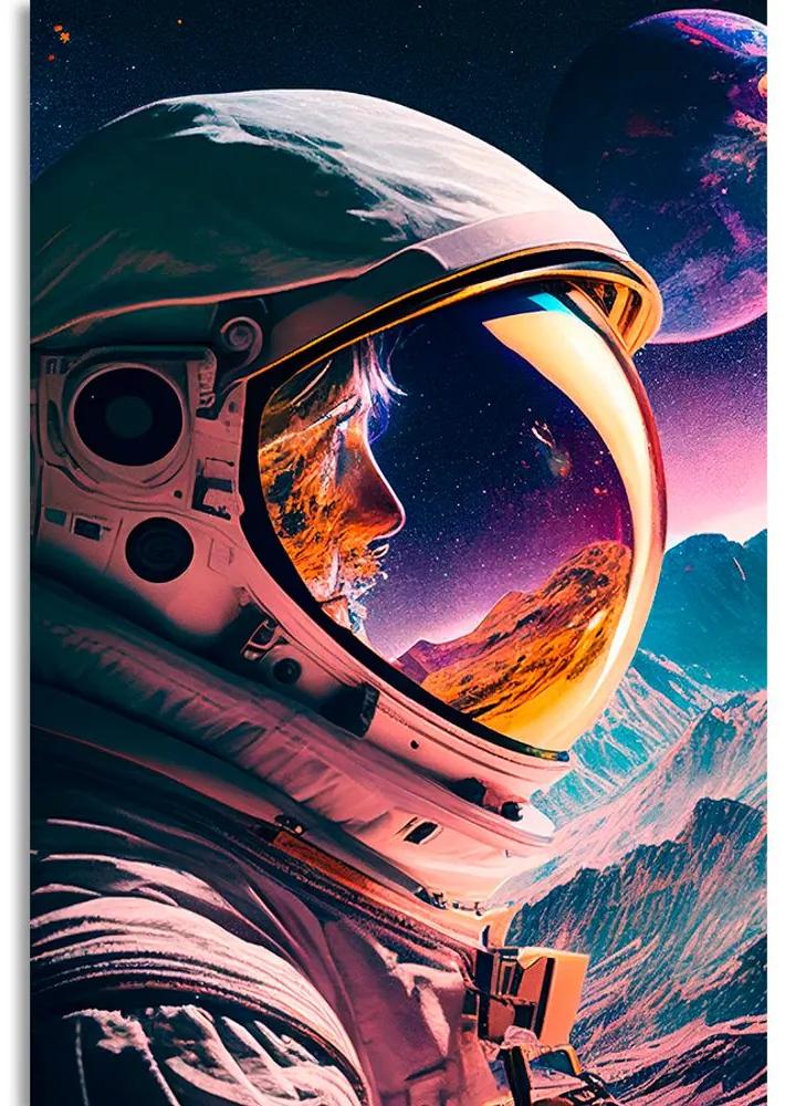 Obraz tajuplný profil kozmonauta Varianta: 40x60