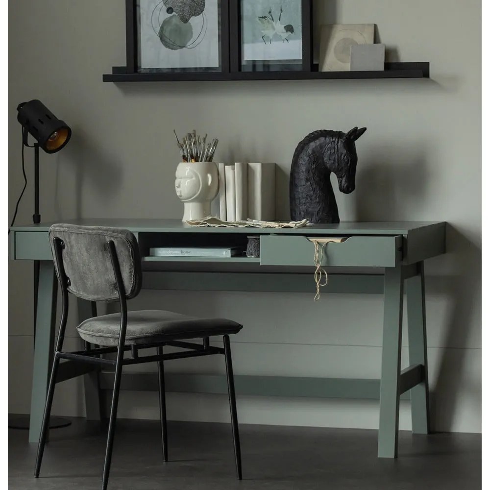 Zelený písací stôl WOOOD Nikki