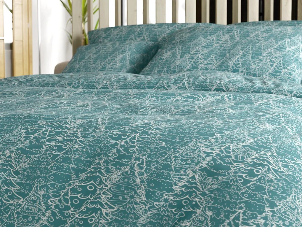 Bavlnené obliečky FROSTLINE modrozelené Rozmer obliečky: 70 x 90 cm | 140 x 200 cm