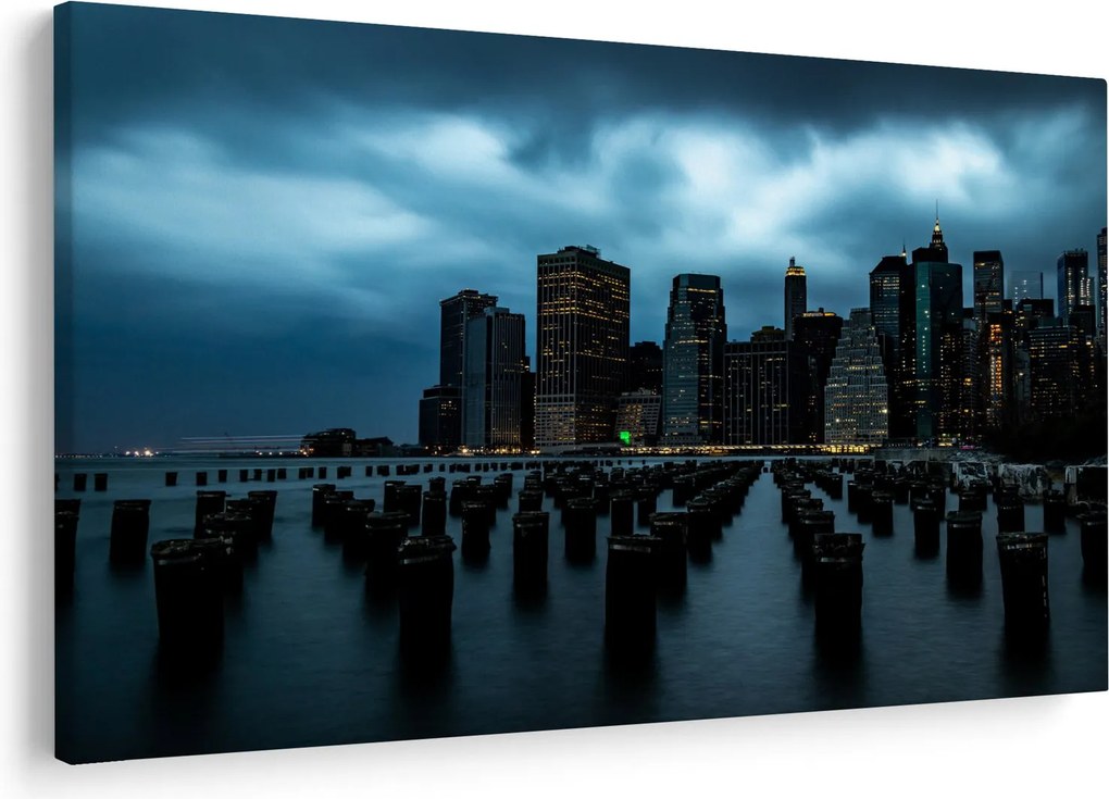 Obraz - Pohľad na mrakodrapy New Yorku (90x60 cm)