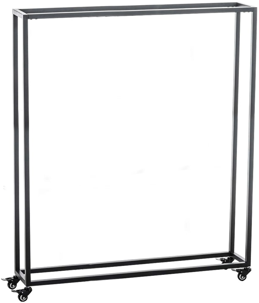 Stojan na drevo Hetta 25x100x150 cm, čierna