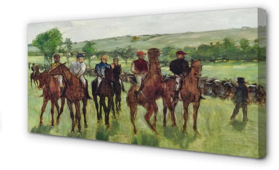 Obraz canvas Art jazda na koni 120x60 cm