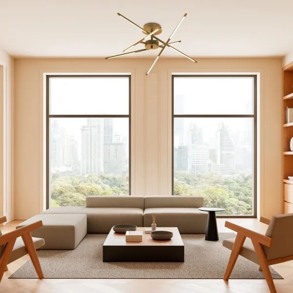 Rabalux 71339 - LED Prisadený luster HENLI2 LED/40W/230V 3000K zlatá