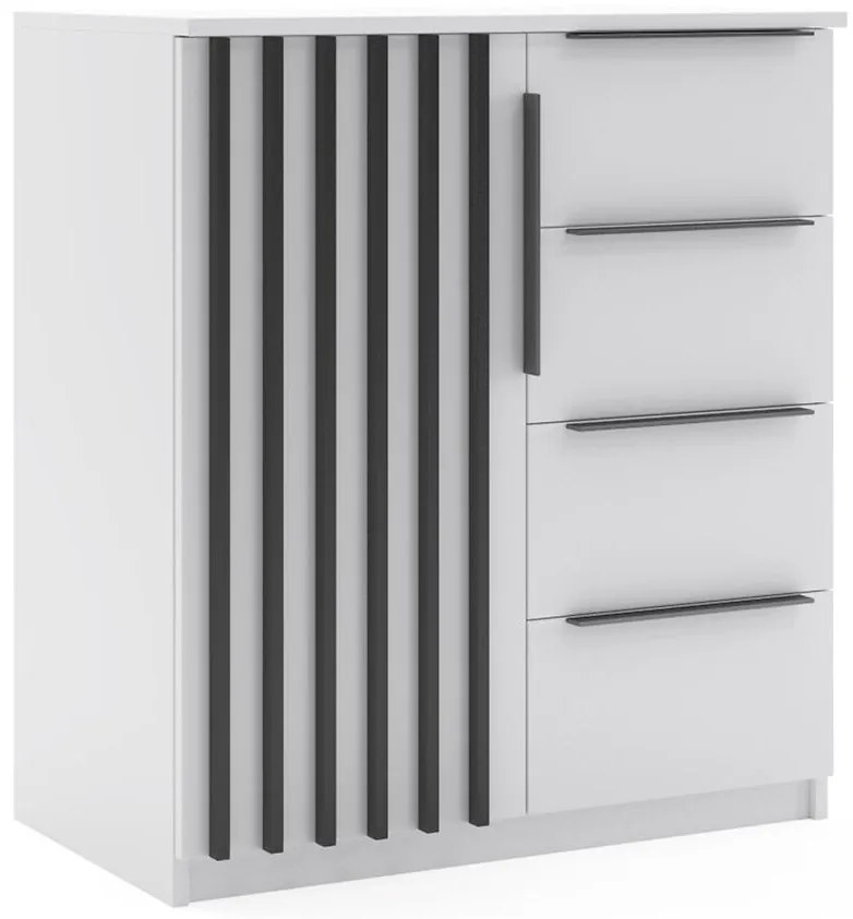 Komoda Atena I Biela/Čierna