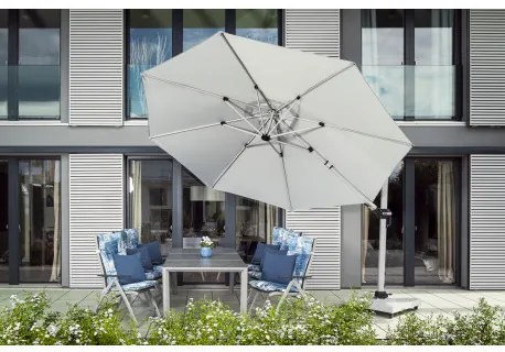 Doppler ACTIVE 370 cm - bočný záhradný slnečník s bočnou tyčou - 2. akosť (S266)