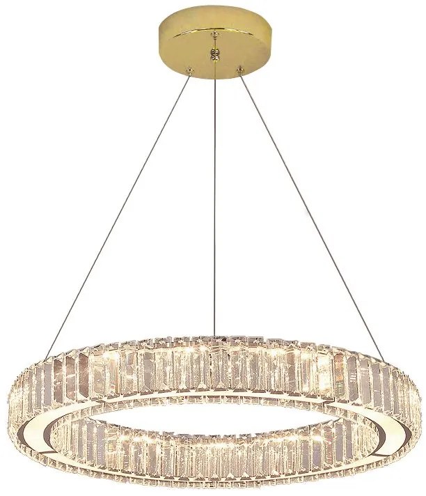 Toolight Toolight, LED závesné svietidlo 24W 4000lm APP1079-CP, zlatá, OSW-08891